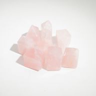 Pointes de Gemmes en Vrac d'environ 6 cm (0,5 kg) – Quartz Rose Indien (environ 8 pièces)