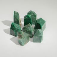 Pointes de Gemmes en Vrac d'environ 6 cm (0.5KG) - Jade Indien (environ 8 pièces)