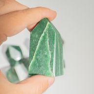 Pointes de Gemmes en Vrac d'environ 6 cm (0.5KG) - Jade Indien (environ 8 pièces)