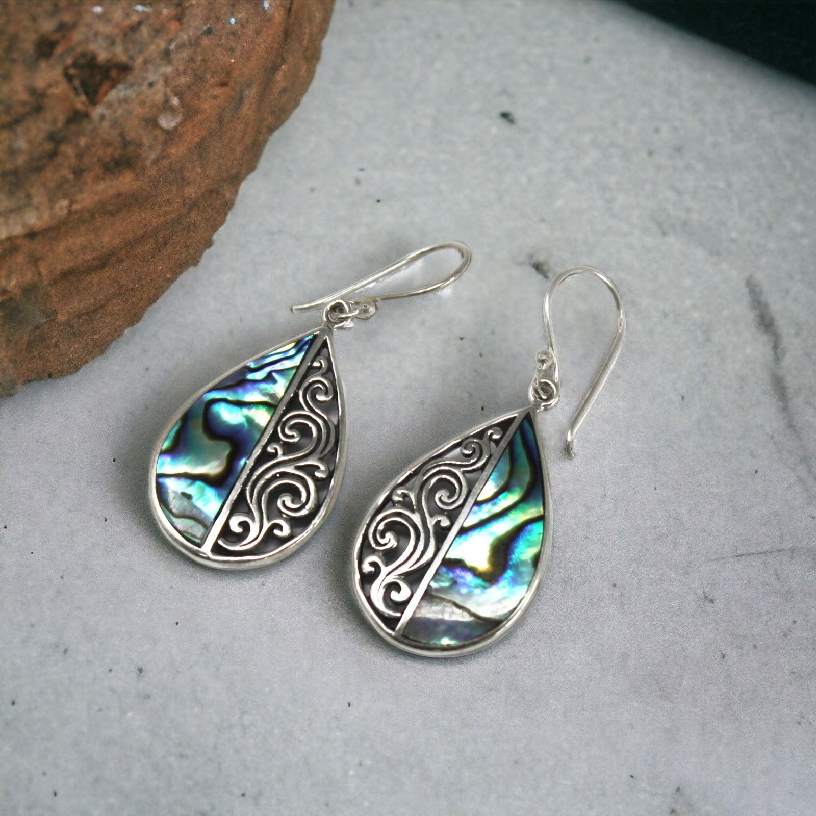 Boucles d'Oreilles Coquillage & Argent