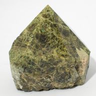 Lot de Pointes de Pierres Naturelles Polies – Épidote Grade A (environ 5 à 6 pièces)
