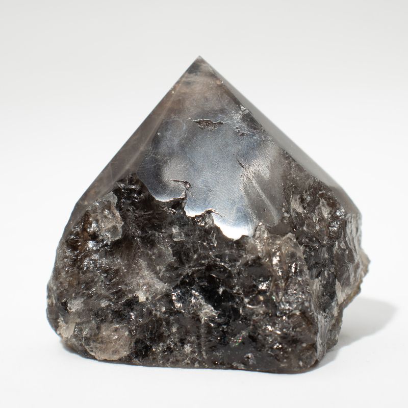Pointes Polies en Vrac de Pierres Gemmes - Quartz fumé (environ 5 à 6 pièces)