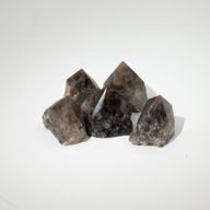 Pointes Polies en Vrac de Pierres Gemmes - Quartz fumé (environ 5 à 6 pièces)