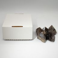 Pointes Polies en Vrac de Pierres Gemmes - Quartz fumé (environ 5 à 6 pièces)