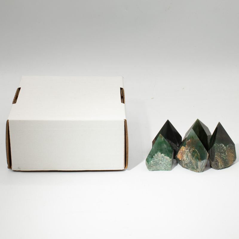 Pointes Polies en Vrac de Pierres Gemmes - Aventurine verte (environ 5-6 pièces)