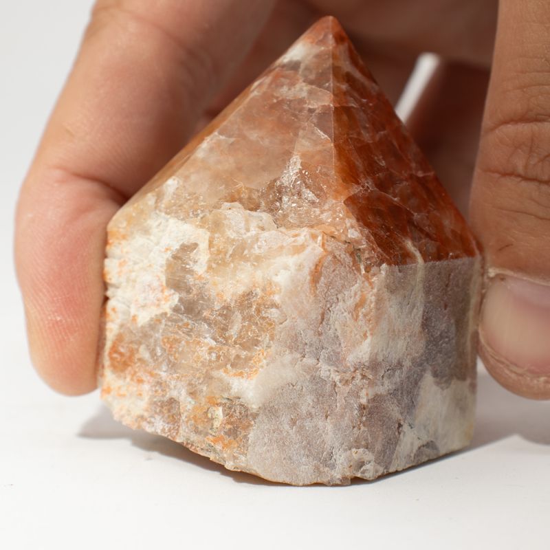 Pointes Polies en Vrac de Pierres Gemmes - Matrice avec tourmaline (environ 5 à 6 pièces)