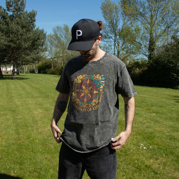 T-shirt Délavé à la Pierre