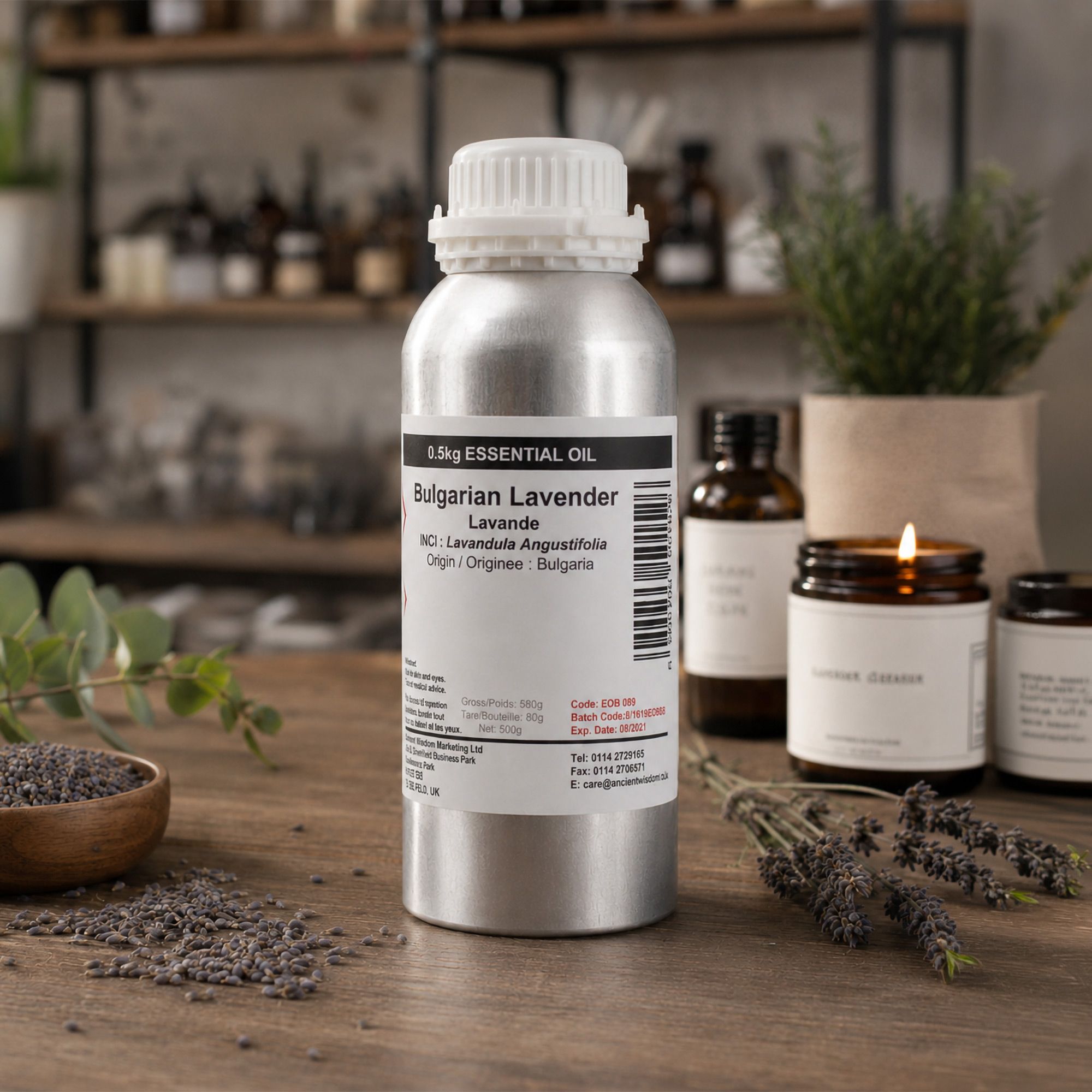 Huiles essentielles - bouteille aluminium de 0.5Kg
