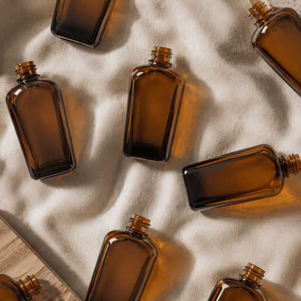 Bouteille en Verre Ambré de 10ml à 100ml Alchimiste