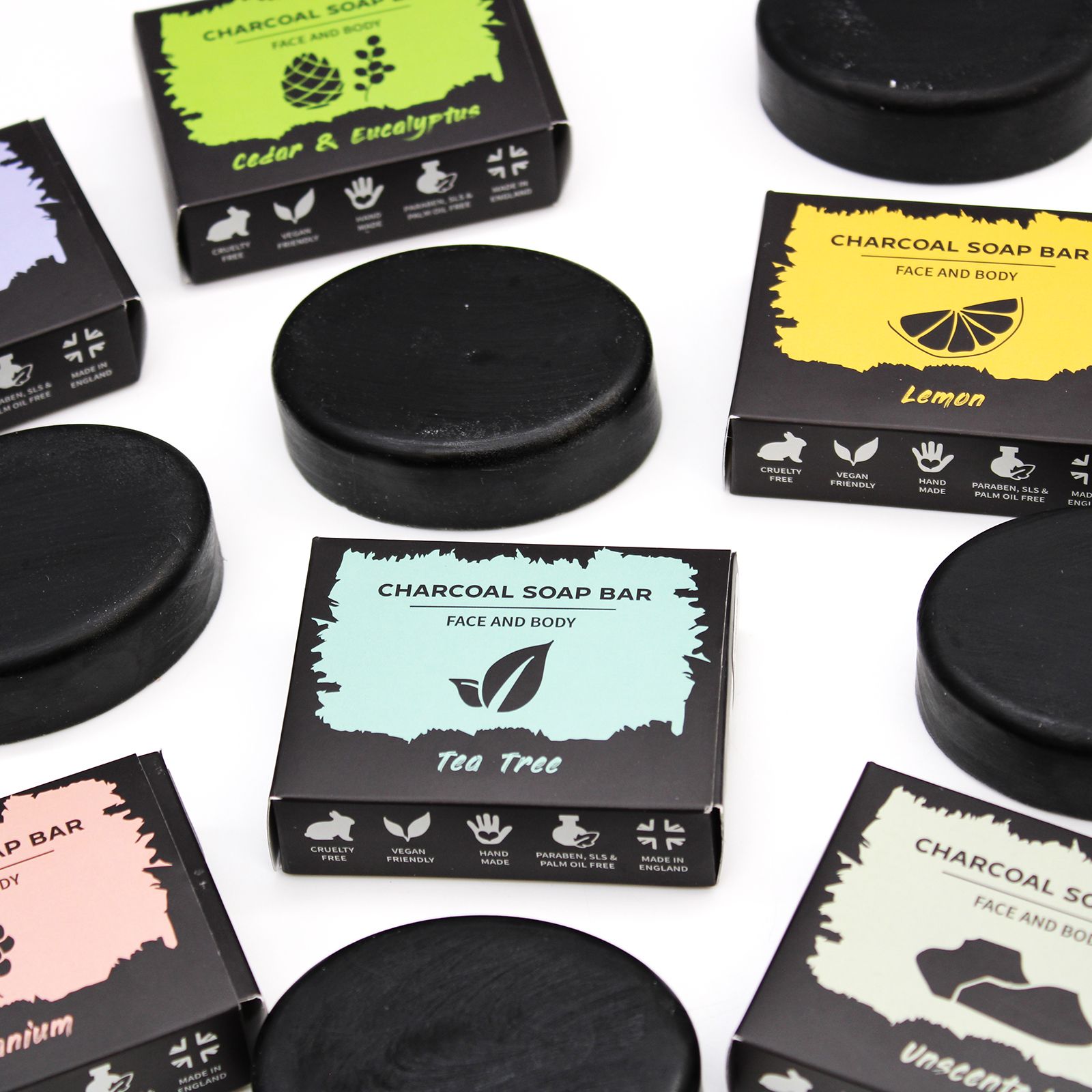 Vente en gros de savons au charbon actif 85g