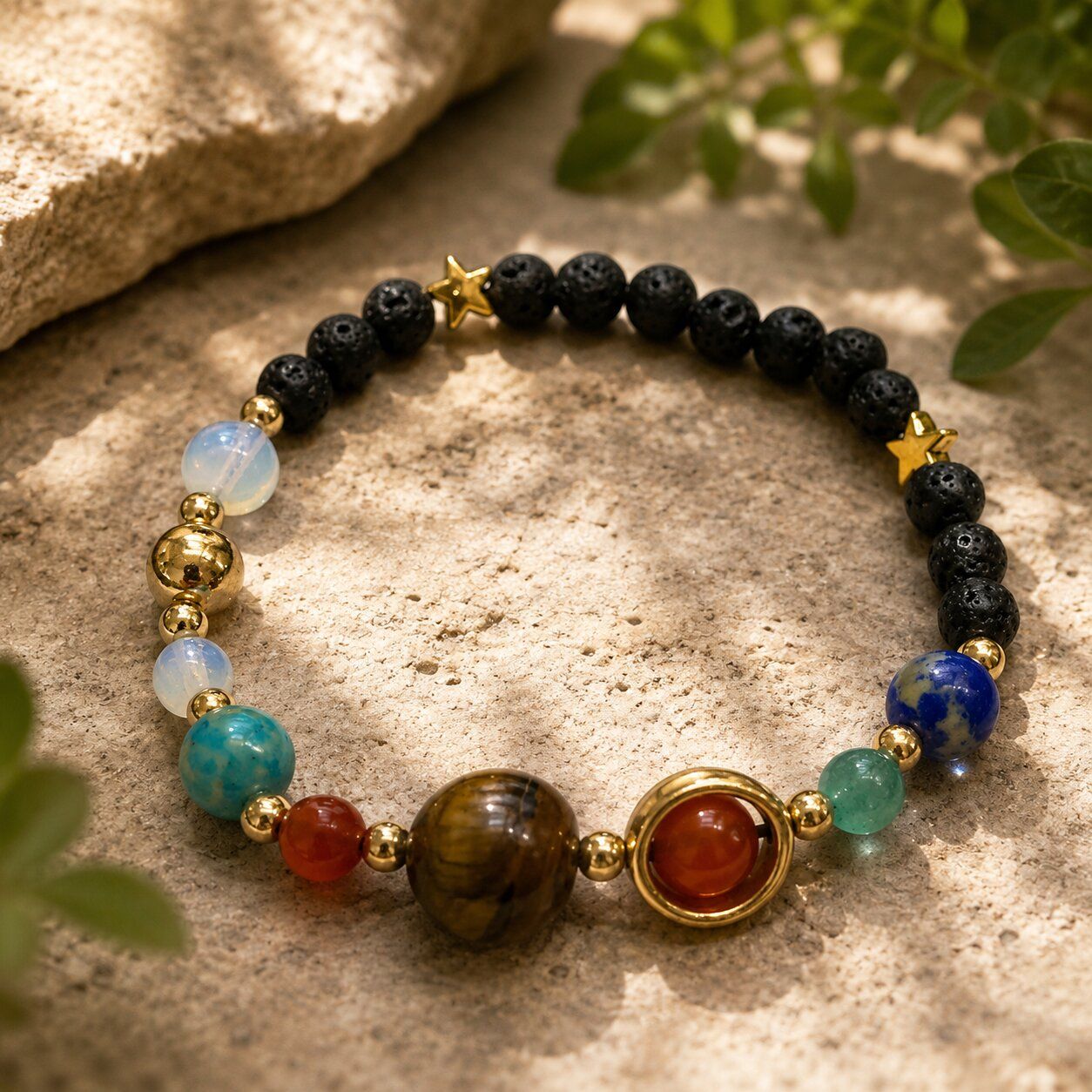 Bracelet Pierre de Lave