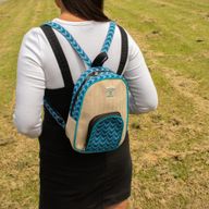 Sac à dos Kathmandu de taille moyenne - Dhaka Design (30 x 21 x 9 cm)