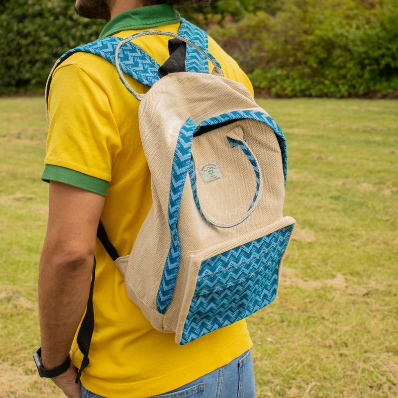 Grand sac à dos Kathmandu - Design Dhaka (39×28×13 cm)