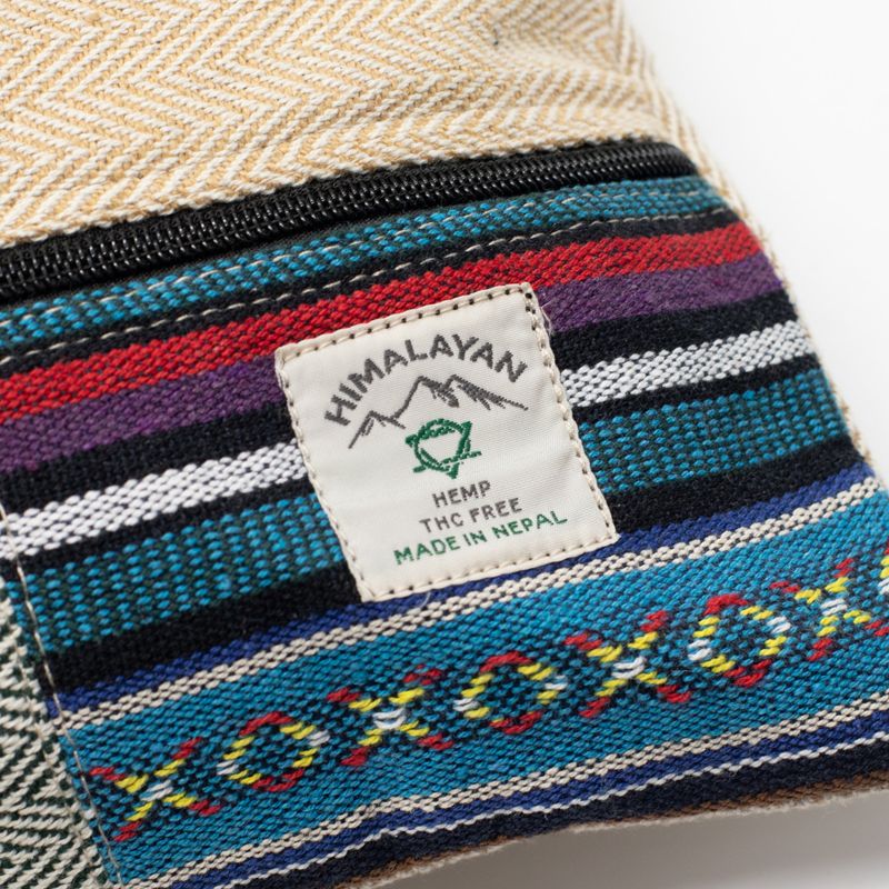 Sac cabas Patchwork Kathmandu - Dhaka Design (37 × 38 cm)