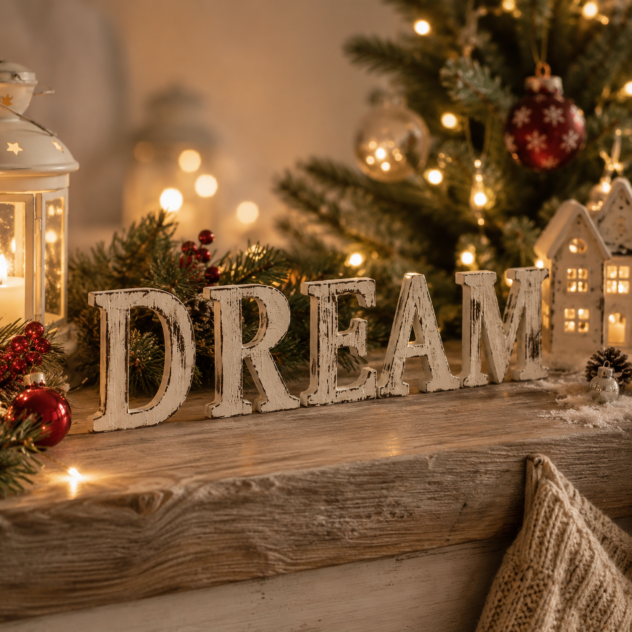 Lettres blanchies effet antique