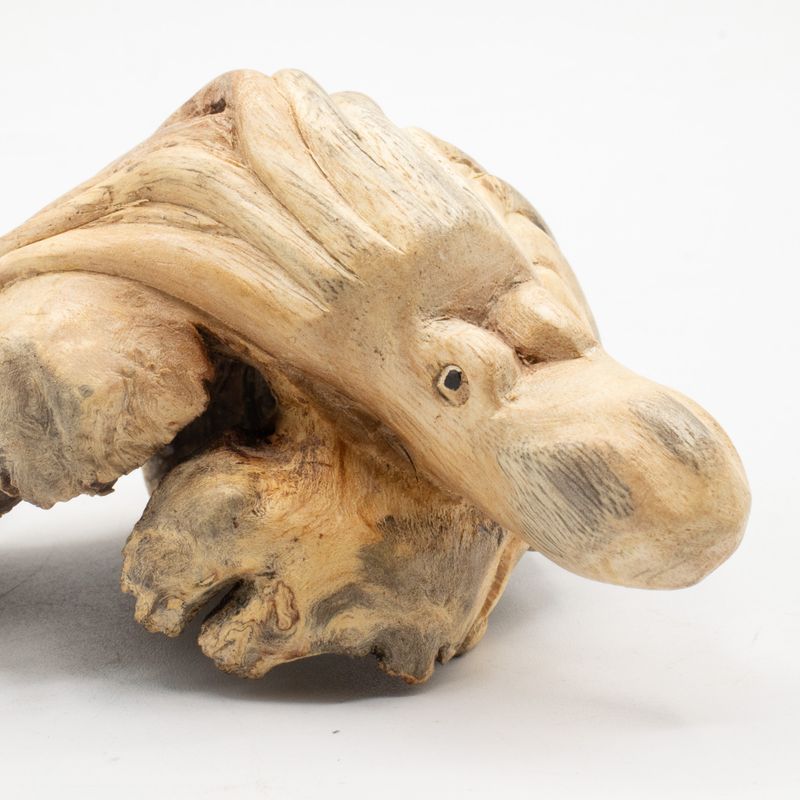 Sculpture en bois artisanale Parasite - Pieuvre gardienne de l'océan