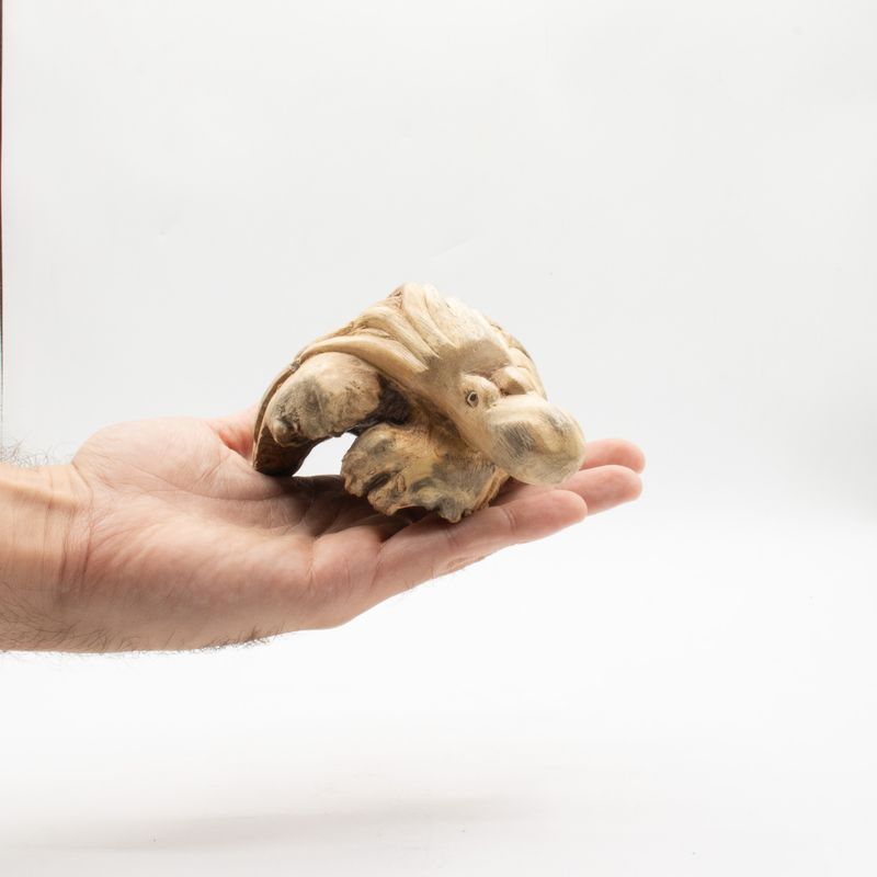 Sculpture en bois artisanale Parasite - Pieuvre gardienne de l'océan