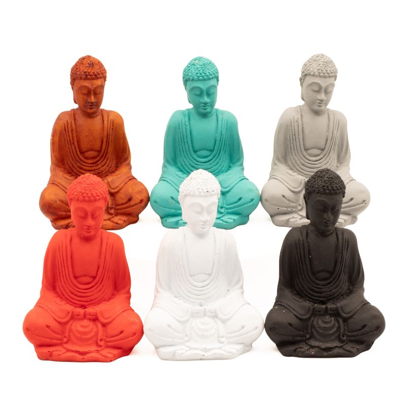 Mini Bouddha fini mat (Couleurs assorties)