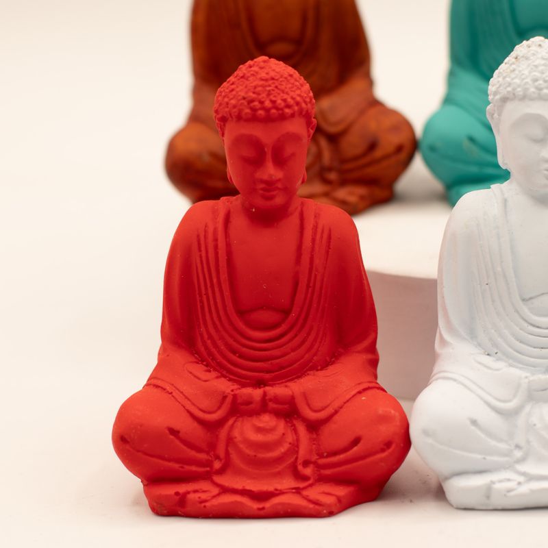 Mini Bouddha fini mat (Couleurs assorties)