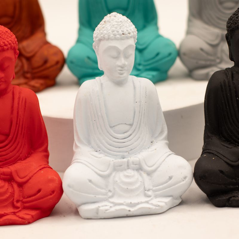 Mini Bouddha fini mat (Couleurs assorties)
