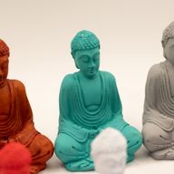 Mini Bouddha fini mat (Couleurs assorties)