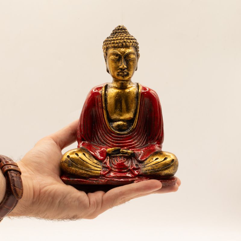 Bouddha Rouge et Or - Moyen