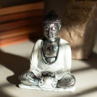 Bouddha blanc et gris - moyen