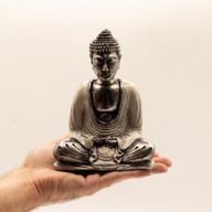Bouddha blanc et gris - moyen