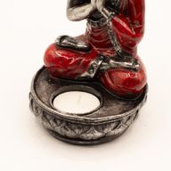 Porte-bougie Bouddha - Rouge - Moyen