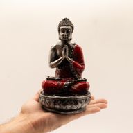 Porte-bougie Bouddha - Rouge - Moyen