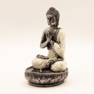 Porte-bougie Bouddha - Blanc - Moyen