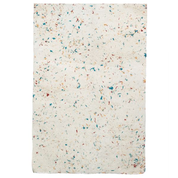 Papier d'Emballage Artisanal Lokta (51x76cm) - Motif Fleuri en Coton