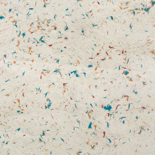 Papier d'Emballage Artisanal Lokta (51x76cm) - Motif Fleuri en Coton