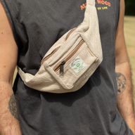 Sac banane en coton et chanvre - naturel