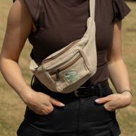 Sac banane en coton et chanvre - naturel