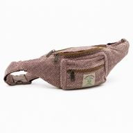 Sac banane en coton et chanvre - couleur bordeaux