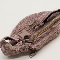 Sac banane en coton et chanvre - couleur bordeaux