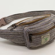 Sac banane en coton et chanvre – bleu
