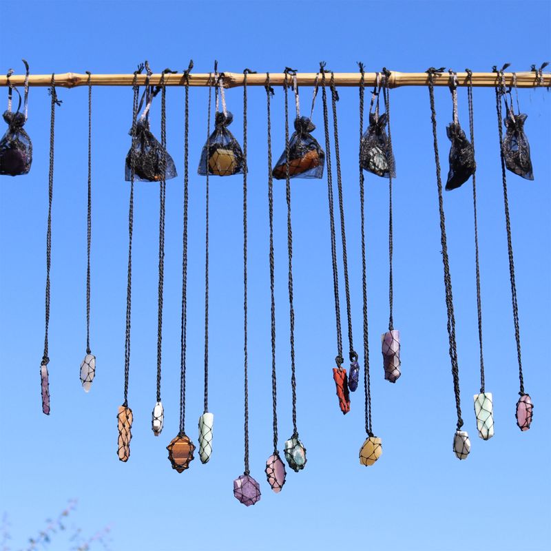 Collier à pendentif en pierre précieuse Starter