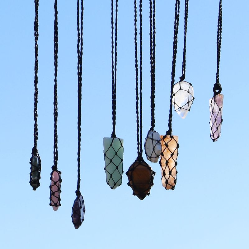 Collier à pendentif en pierre précieuse Starter