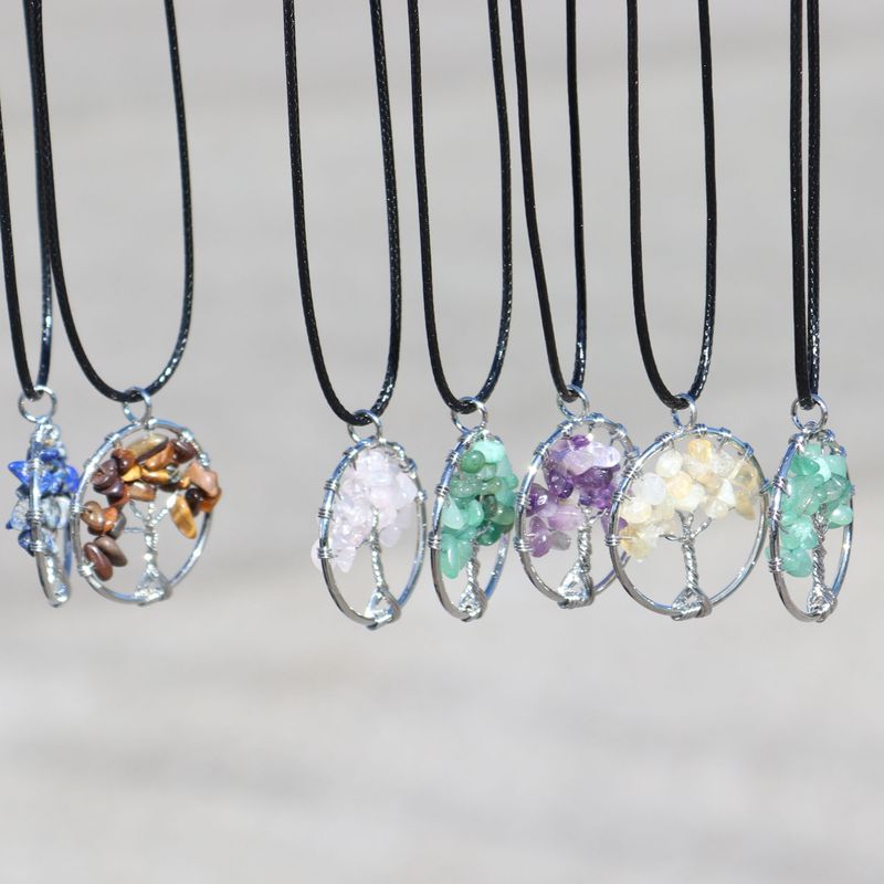 Collier à pendentif en pierre précieuse Starter