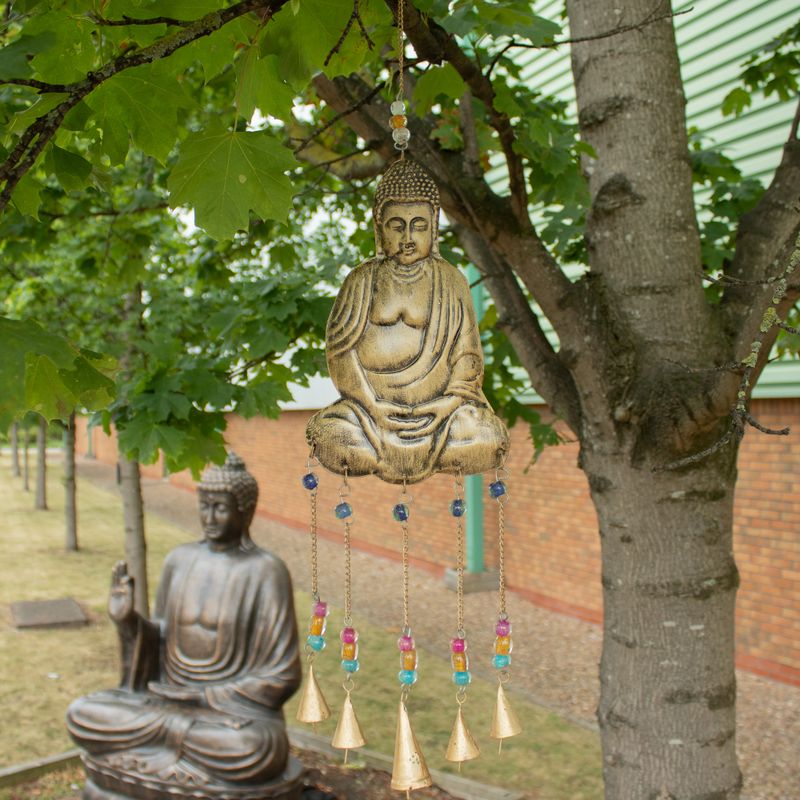 Carillons indiens - Grand Bouddha, carillon à 5 cloches