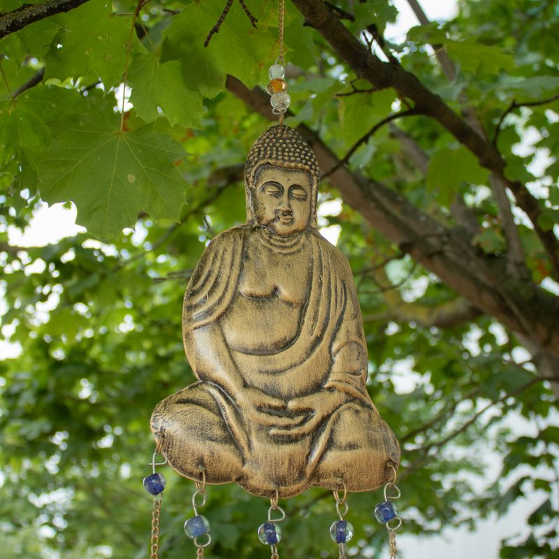 Carillons indiens - Grand Bouddha, carillon à 5 cloches