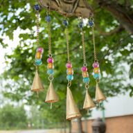 Carillons indiens - Grand Bouddha, carillon à 5 cloches