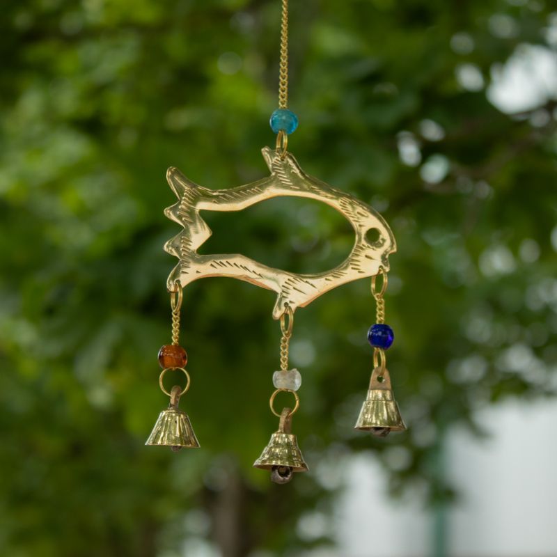 Carillons indiens - Fish Drop - 7 cloches - 8,5 × 54 cm