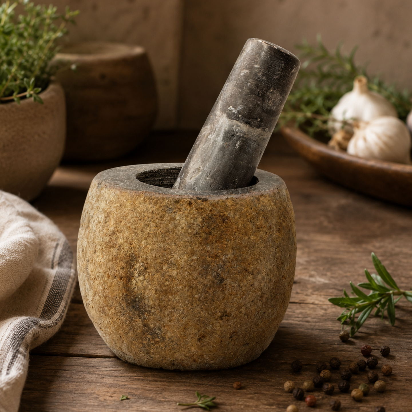 Mortier et Pilon en Marbre