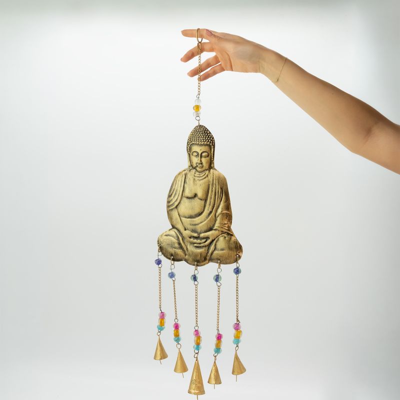 Carillons indiens - Grand Bouddha, carillon à 5 cloches