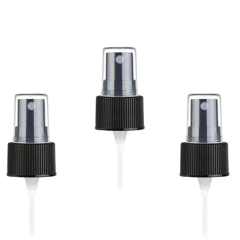 Bouchon pulvérisateur ambré pour bouteille Boston (pour 120 ml) - plastique noir 22-410