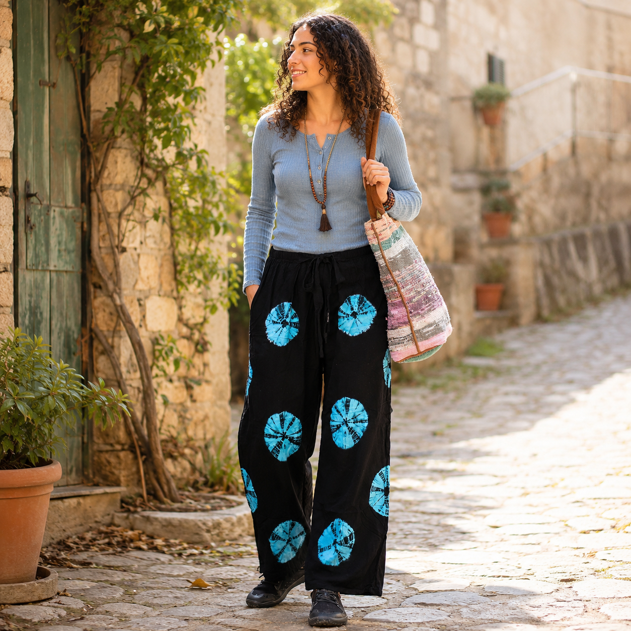 Pantalon De Détente Style Japonais – Collection lin-rayonne