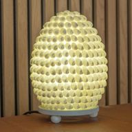 Lampe boho en coquilles de mer - coquille ovale Buting - 15 cm
